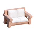 thumbnail image 4 of Miniature Furniture Model Mini House Scene Props Dollhouse Accessories Miniature Khaki Small Sofa, 4 of 9