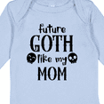 thumbnail image 4 of Inktastic Future Goth Like My Mom with Skulls Boys or Girls Long Sleeve Baby Bodysuit, 4 of 5
