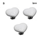 thumbnail image 5 of Tirador DE cajón Injueey 3 piezas con forma DE corazón y pez Decoración del hogar Blanco, 5 of 6