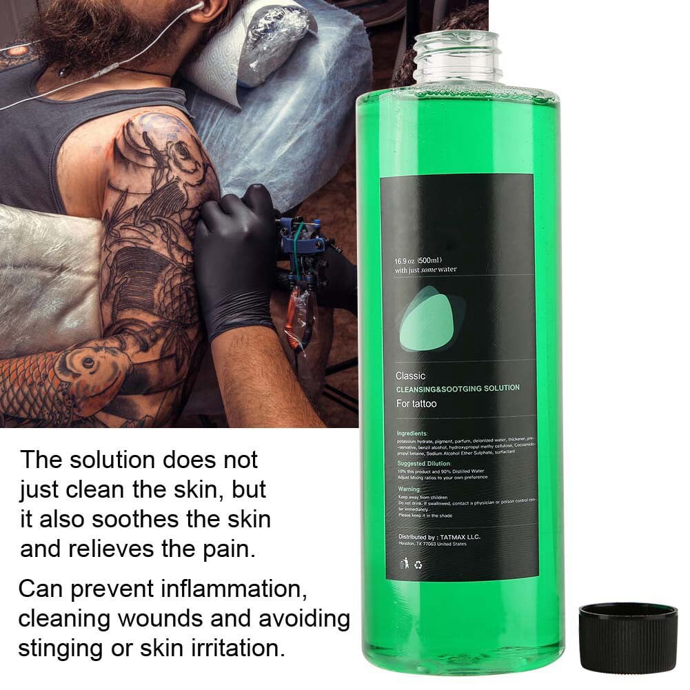 500ml Tattoo Soap, Professional Tattoo Green Soap, Tattoo Cleaning Supplies  Before Tattoo and After Tattoo Care, Tattoo Accessory for All  People,Prevent Inflammation, Avoiding Stinging - Walmart.com