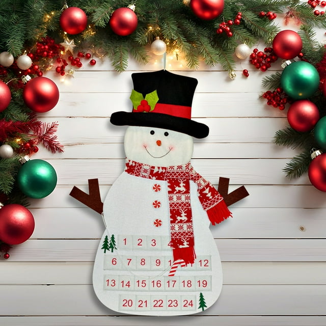 Naittoop Christmas Tree Calendar Christmas Tree Countdown Wall Calendar Children's DIY Toys Christmas Decorations