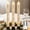 White, variant on Flameless Cone Candle with Built-in Star String Light, 11-Button Remote Control, Timer, Battery Powered, Simulated Flame, 3-Pack Window Candle, Christmas Home & Wedding Decoration (White, red, Blue)