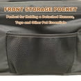 thumbnail image 4 of Pet Reinforce Car Seat Breathable Mesh Dog Car Seat with Safety Belt Dogs and Cats Seat Basket Stable for Car Travel (Black), 4 of 7