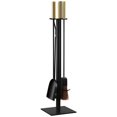 thumbnail image 1 of Meubles SEI Vecedale Outils de Cheminée Modernes en Or/noir (Lot de 4), 1 of 9