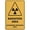 Warning Sign 4, variant on Street Sign Caution Radiation Area Authorised Personnel Only Sign 8"x12" Safety Restriction Alert Attention Caution Warning Notice Aluminum Metal Tin, Radiation Zone Marker