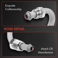 thumbnail image 5 of A-Premium Power Steering Hose Pressure Hose Line Assembly Compatible with Chevrolet Express 1500 2500 G30 GMC Savana 1500 2500 Pump To Gear/Rack Pinion, 5 of 8