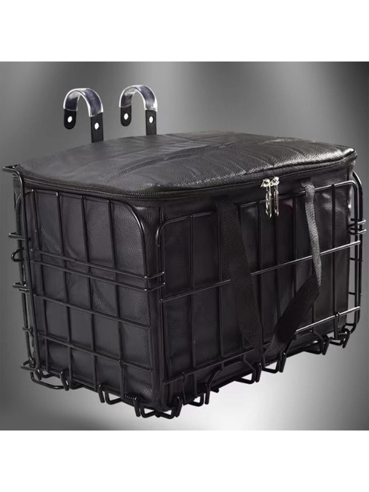 Mountain Bike Folding Hanging Basket Detachable Folding Bicycles Basket Front And Rear Hanging Side Trailer Basket