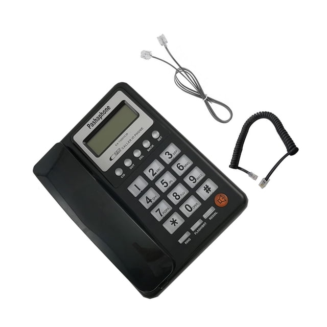 Inteprter Teléfono fijo Teléfono con cable Pantalla LCD Oficina Sin batería Vintage Profesional Suministros para el hogar Teléfonos fijos Electrónica