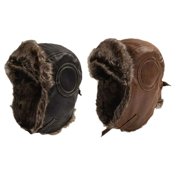 Best-Warm Winter Trapper Hat For Men with Ear Flaps and Fur Faux X1L2