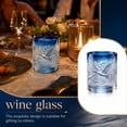 thumbnail image 2 of Grey Goose Frozen Flight Edition Whiskey Glass Cup - Grey Goose Frozen Flight Edition Collectible Frosted Glass Tumbler, Premium Blue and Silver Embossed Rocks Glass for Cocktails, 2 of 7
