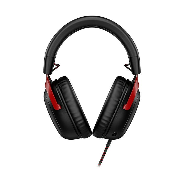  HyperX Cloud III – Wired Gaming Headset, PC, PS5, Xbox Series  XS, Angled 53mm Drivers, DTS, Memory Foam, Durable Frame, Ultra-Clear 10mm  Mic, USB-C, USB-A, 3.5mm – Black/Red : Video Games