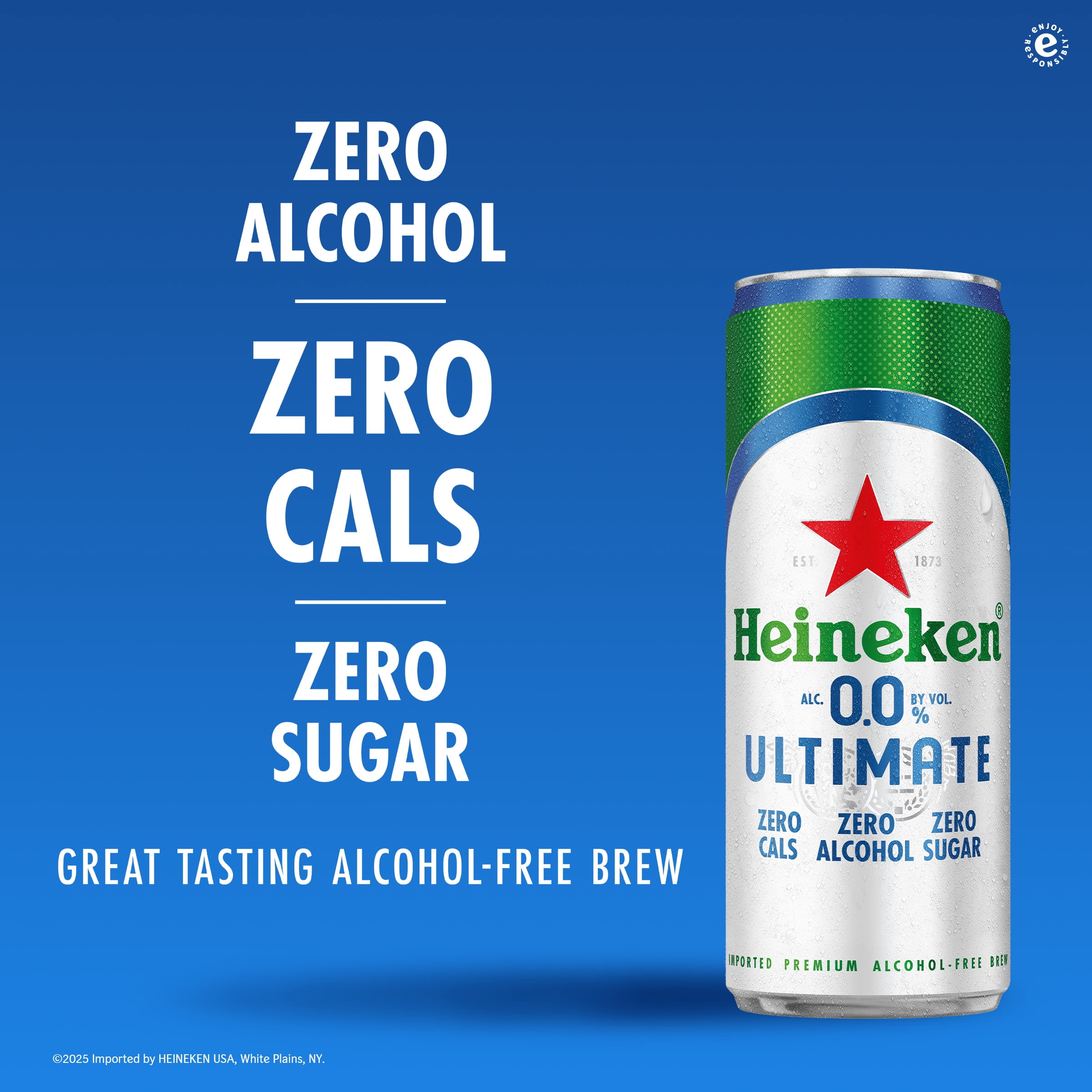 Heineken 0.0 Ultimate Non-Alcoholic Beer, 12 pack, 11.2 fl oz Cans