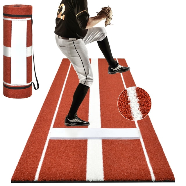 Alfombra de entrenamiento de béisbol Shopsource, colchoneta para lanzar sóftbol