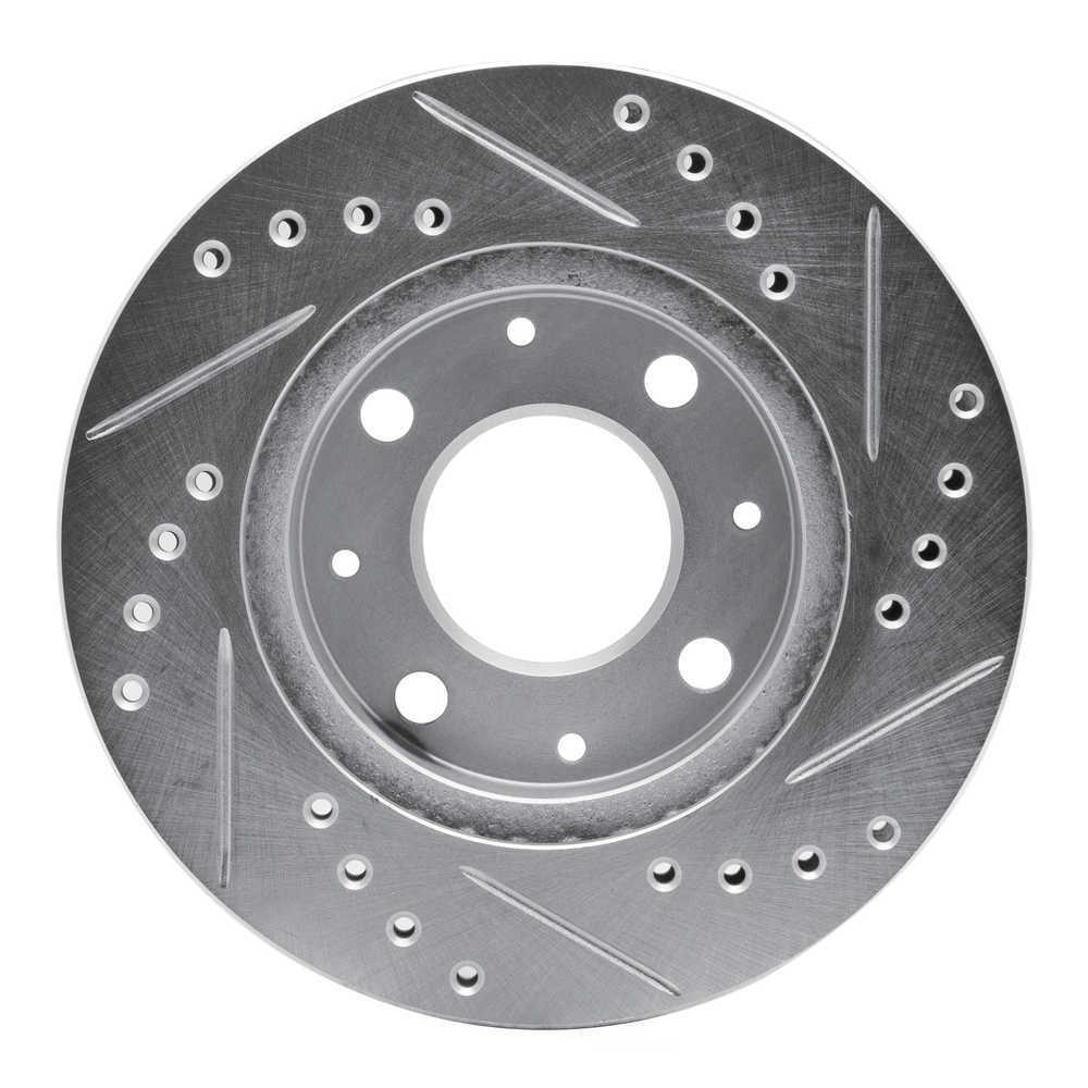 Dynamic Friction Company 631-59005L DFC Brake Rotor - Drilled And Slotted - Silver