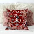 thumbnail image 2 of Wu Zetian Indoor/Outdoor Pillow in Red Gray Blue 18x18, 2 of 4