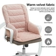 thumbnail image 3 of Office Chair Cushion One-Piece Thick Seat Cushion Padded with Backrest for Butt and Back Support, Pink, 3 of 8