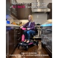 thumbnail image 6 of 15 Miles Long Range 4 Wheels Mobility Scooter for Adults&Seniors-Lightweight Fully Automatic Folding Scooter, 46lbs with 350W Powered Electric Wheelchair,Lithium Battery, Airline-Approved,Pink, 6 of 7