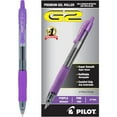thumbnail image 2 of Pilot , Stylos à Bille Roulante Gel G2 Premium, Pointe Fine 0,7 mm, Violet, Lot de 12, 2 of 4