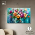 thumbnail image 5 of Chromatic Flower Dream Canvas Colorful Floral Art by Art Remedy, White Frame, 54" x 36", 5 of 7