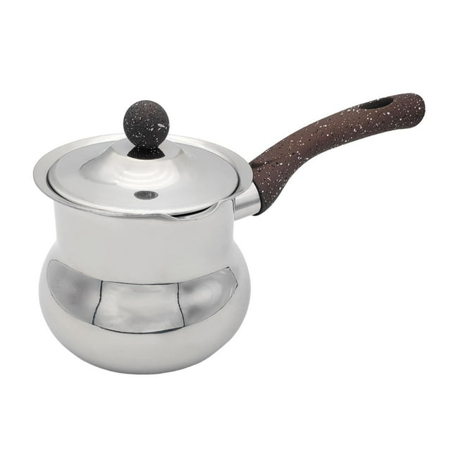 jifeng Coffee Pot Universal Butter Warmer Rust Resistant Coffee Mug Milk Warmer Pot D D