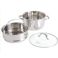 thumbnail image 2 of Oster Sangerfield 6 Qt Aluminum Dutch Oven with Steamer Basket, 2 of 5