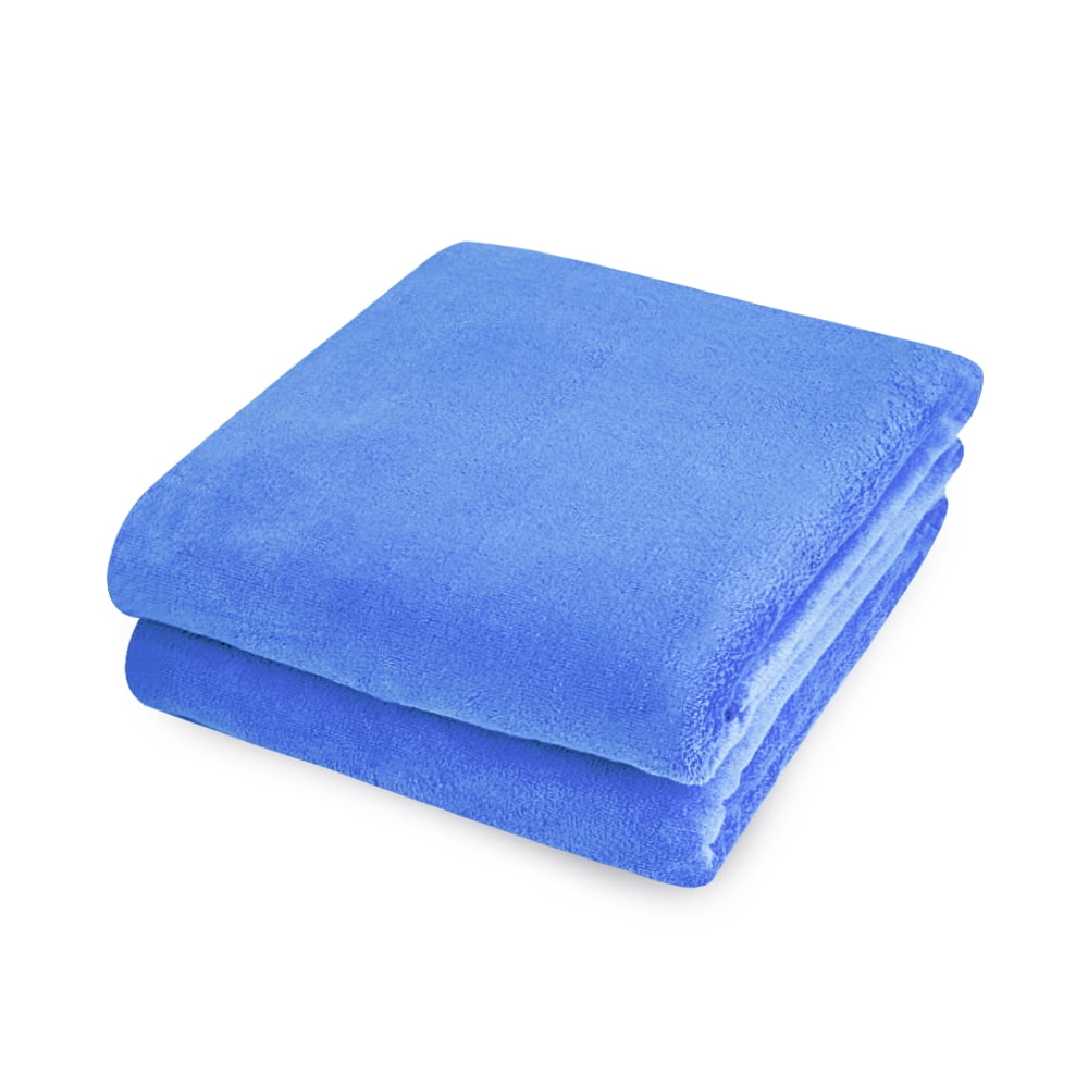 JML 2 Pack Bath Towels 30 x 60 inches,Solid, Soft,Absortbent and Fast Drying Towels, Dark Blue