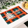 thumbnail image 3 of Inteprter Manteles individuales de Navidad para fiesta, banquete, comedor, posavasos, patrón impreso, cubierta de escritorio, adorno, decoración de Kits de decoración para fiestas árbol de Navidad Inteprter HA068892-04, 3 of 6