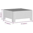 thumbnail image 4 of vidaXL Garden Footrest with Cushion Grey Poly Rattan, 4 of 5