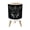 Color 1, variant on Gothic Small Trash Can with Lid Vintage Botanical Rose Glass Dome Floral 1.8 Gallon Dog Proof Trash Can Round Garbage Can Waste Bin Wastebasket for Bathroom Bedroom Living Room