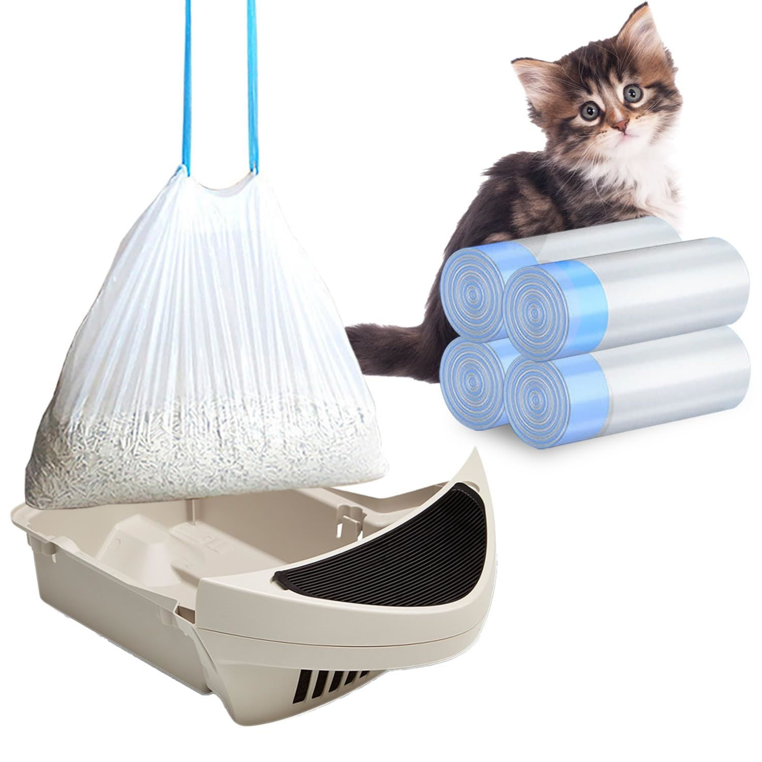 Pre-filtered Litter Bag With Holes LENGAIJIN Sifting Litter Liners – 7 ...