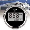 thumbnail image 3 of Tachometer Gauge Waterproof Red Backlight LCD Display for Car Boat Yacht 52mm 2in, 3 of 7