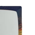 thumbnail image 2 of Ambesonne Colorful Fitted Sheet, Majestic Sunrise Sky, Twin XL Size, Blue Orange Cream, 2 of 2