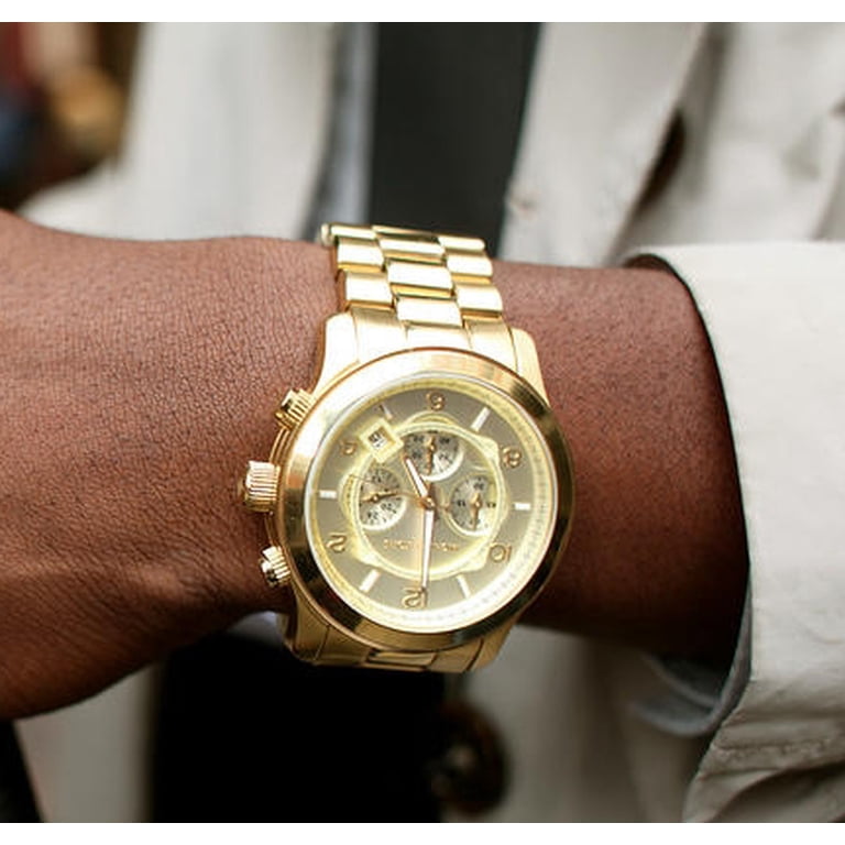 Michael Kors Men's Classic Gold Dial Watch - MK8077 - Walmart.com