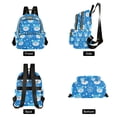 thumbnail image 4 of FORMRS Mini Backpack Purse for Women Travel Daypack Casual Shoulder Bag, Blue Bears, 4 of 7