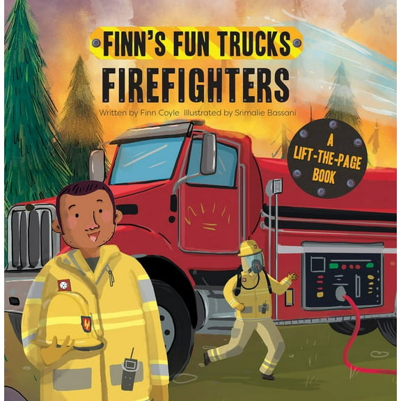 Finn's Fun Trucks Firefighters: A Lift-The-Page Truck Book, (Board Book)