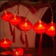 thumbnail image 5 of Linterna de cadena de año de nuevo chino, luz de hadas, lámpara colgante LED roja con pilas, lámpara de iluminación para Festival de primavera, 15 m Macarena Luces de hadas, 5 of 8