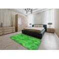thumbnail image 5 of Ahgly Company Machine Washable Indoor Rectangle Transitional Neon Green Area Rugs, 7' x 9', 5 of 7