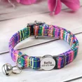 thumbnail image 6 of Pet Artist Personalized Breakaway Cat Collar & Bell Fabric Safety Release Puppy Name ID Tag, 6 of 8