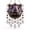 B, variant on Halloween Crystal Wind Chime, Lightweight Acrylic Build, Silent Swaying Beads, Spooky Motif, Easy Window Wall Hanging (Castle)