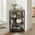 thumbnail image 4 of PONPRNGY 4-Tier Corner Bookshelf Stand, Modern Industrial Ladder Shelf, Storage Organizer Bookcase, Display Rack Shelves for Small Spaces, Living Room, Kitchen, office, Corner Plant Stand, 4 of 7