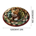 thumbnail image 2 of Adorable Corgi Christmas 3D Rug Christmas Optical Illusion Rugs, Decorative Rugs with Depth Pattern Theme, Holiday Decorations Christmas's Area Rug for Living Room 47in, 2 of 5