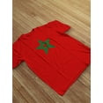 thumbnail image 4 of Tstars Vintage-Style Morocco Flag T-Shirt - Retro Moroccan Tee - Ideal Gift for Patriotism - Trendy National Pride Apparel - Unique Moroccan Flag Graphic Shirt - XX-Large Red, 4 of 6