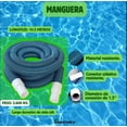 thumbnail image 3 of Manguera Flexible 10.5 Metros Para Albercas Piscina Inmatmex Azul, 3 of 8