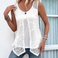 thumbnail image 5 of Womens Loose Fit Casual Flowy Tank Tops Sleeveless Summer Tops Clothes Outfits 2025 White L, 5 of 6