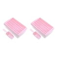 thumbnail image 1 of Matsuzay Accesorios para contenedores de almacenamiento para fiestas con bandeja para cubitos de hielo Rosa 2Conjunto, 1 of 6