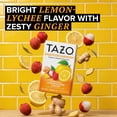 thumbnail image 3 of TAZO Digestive Support Herbal Tea, Digestion Harmony—Lemon Lychee Ginger with Ginger & Lemongrass, Caffeine Free, 16 Tea Bags, 3 of 8
