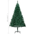 thumbnail image 4 of vidaXL Artificial Pre-lit Christmas Tree with Ball Set Green 210 cm PVC, 4 of 5