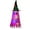 Hot Pink, variant on XIAOLE Halloween Lighted Hanging Glowing Witch Ghost Hats Decorations, Halloween Indoor Outdoor Remote Control String Lights, Led Lights Glowing Witch Hat, For Garden, Yard, Tree, Pink