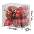 thumbnail image 2 of LSLJS 12 Pcs Heart Shape Hanging Ornaments, Valentines Day Decor, 1.7 inch 3D Love Hearts Plastic Pendants, Matt & Mirror Surface Decorative Balls Romantic Scene Layout for Window Christmas Tree, 2 of 5