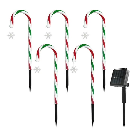 Luz Solar para Jardín Cola Caramelo Resistente al Agua IP44 19' de altura Estilo B